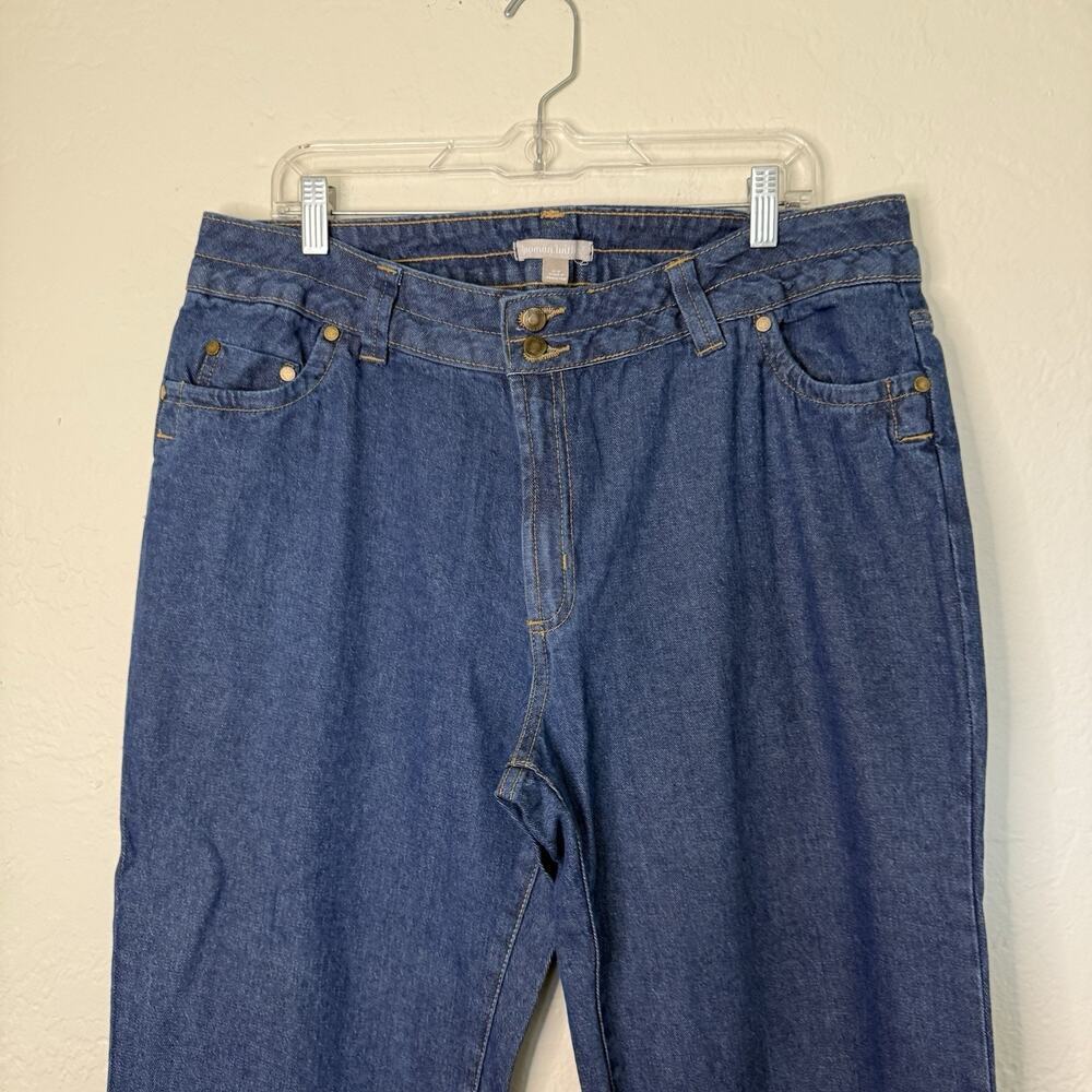 Woman Within jeans womens 16W blue denim stretch natural fit mid rise straight - Picture 3 of 8